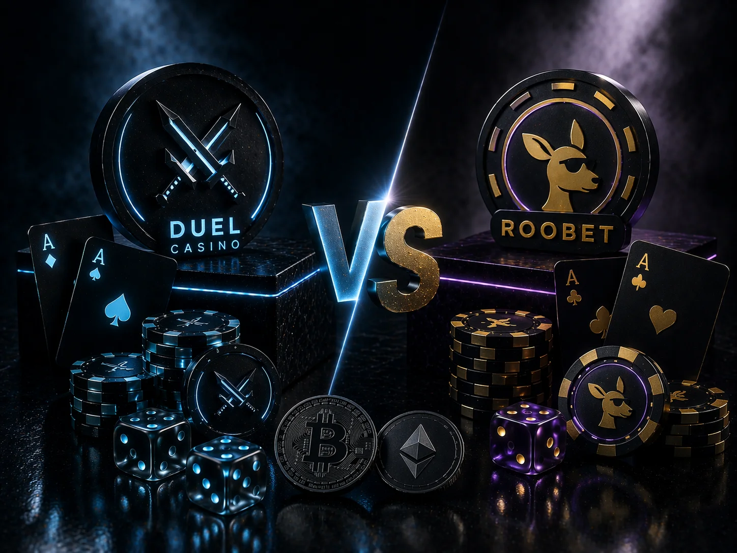 Duel Casino vs Roobet comparison