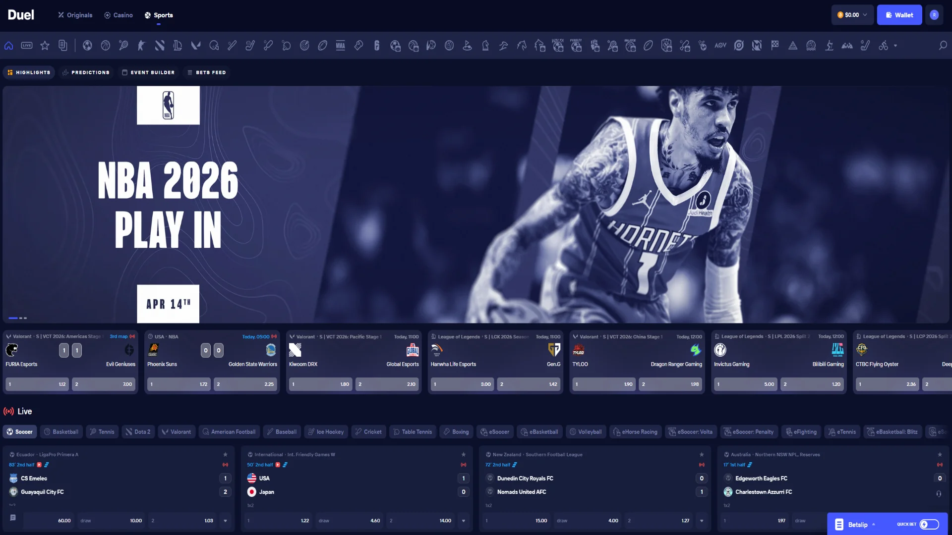 Crypto Sports Betting Duel Casino 2026